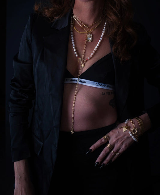 SKYLAR GOLD FILLED DROP CHAIN NECKLACE