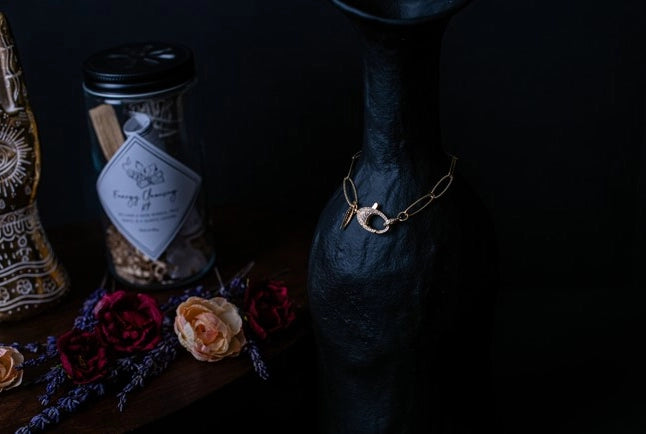 GINGER GOLD FILLED PAVE CLASP BRACELET