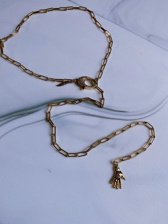 SKYLAR GOLD FILLED DROP CHAIN NECKLACE