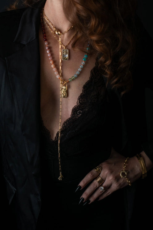 FORTUNE TELLER GEMSTONE NECKLACE