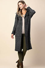 OVERSIZED KNIT CARDI BLACK*