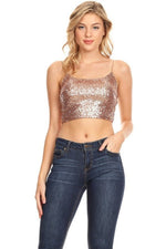 FARRAH SEQUIN TOP BRALETTE