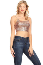 FARRAH SEQUIN TOP BRALETTE