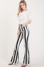 FLOAT ON STRIPE DENIM FLARES
