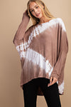 COSMO TIE DYE TOP TAUPE