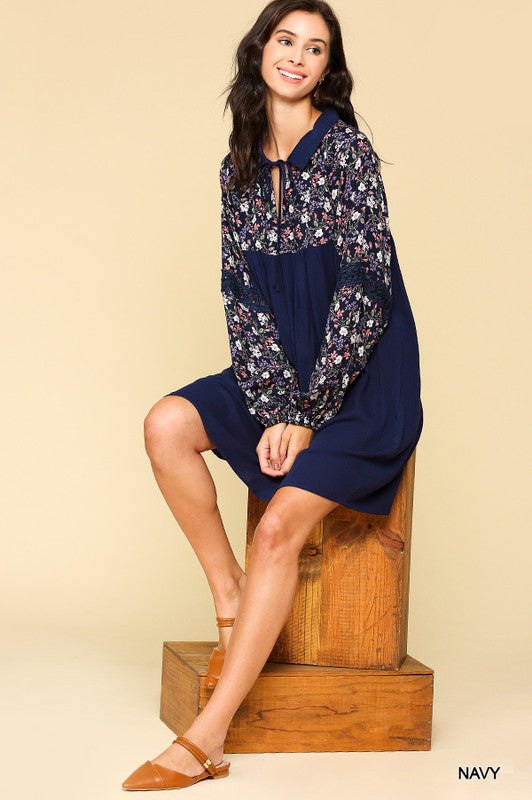 DELILAH EMBROIDERED DRESS
