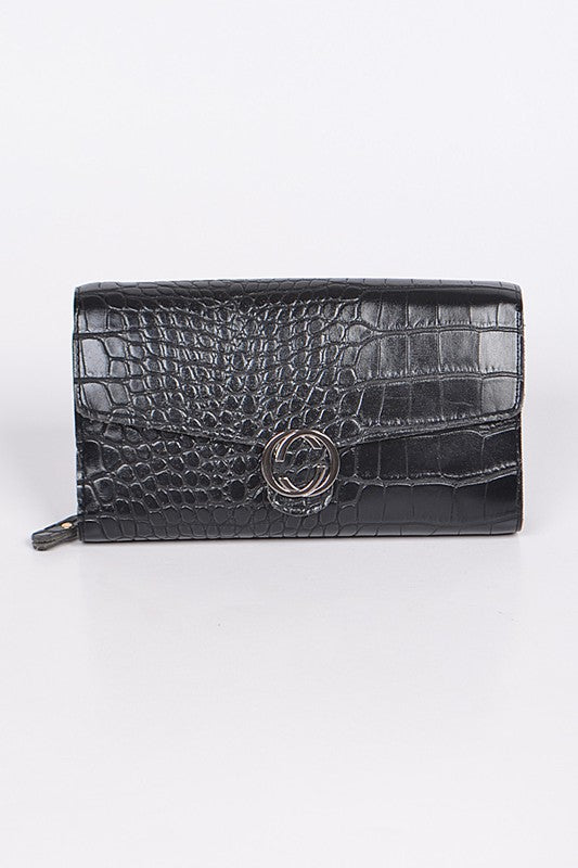 TROPAZ SNAKE PRINT WALLET