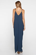 RIZZO SOLID MAXI DRESS TEAL