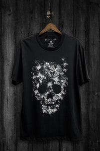 FLORAL SKULL GRAPHIC TEE