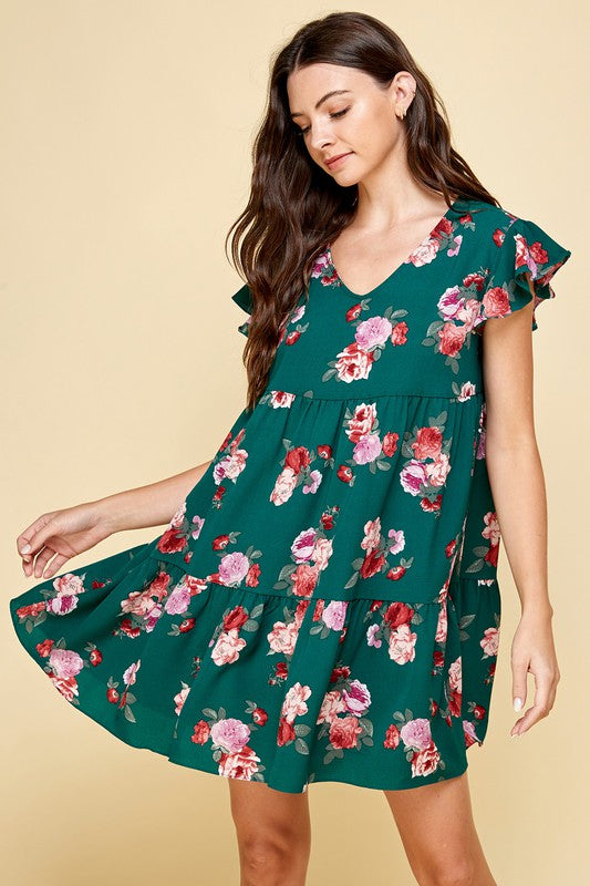 TINA FLORAL PRINT DRESS