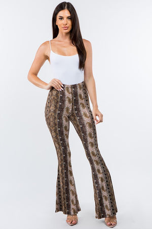 CAMMIE FLARE PANTS TAUPE