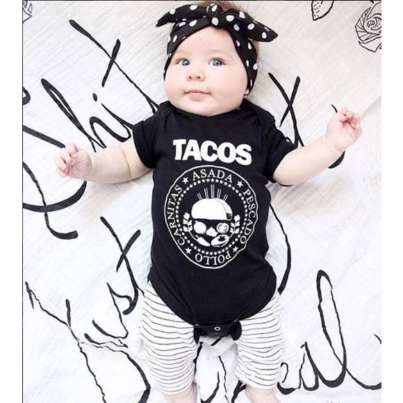 HOT Bodysuit Ramones Baby Shirt Baby Boy Baby Taco Onesie