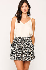 WHAT ABOUT US LEOPARD SHORTS