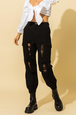 MAGGIE DISTRESSED JOGGERS