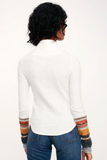 FREE PEOPLE MIXED CUFF TOP-