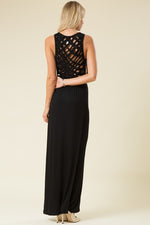 YVETTE OPEN BACK MAXI DRESS