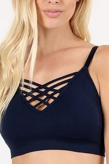 LUCY BRALETTE NAVY*