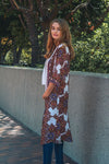 VANESSA PRINTED MAXI KIMONO