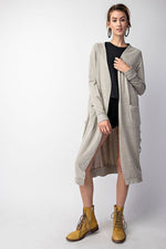 CAMILA LACE SIDE CARDI OATMEAL*