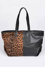 IN THE JUNGLE MIX PRINT HANDBAG