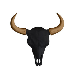 Wall Charmers - The Large Yellowstone Skull Buffalo Bison Faux Taxidermy Dual Color
