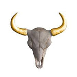 Wall Charmers - The Large Yellowstone Skull Buffalo Bison Faux Taxidermy Dual Color