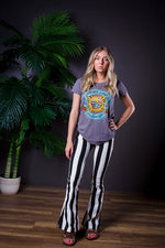 FLOAT ON STRIPE DENIM FLARES