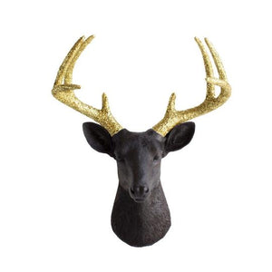 Wall Charmers - The Virginia Large Deer Head Faux Taxidermy Glitter