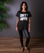 DIRTY HIPPIE TEE BLACK