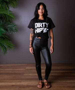 DIRTY HIPPIE TEE BLACK