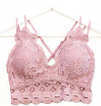 AXEL LACE STRAPPY BRALETTE PINK