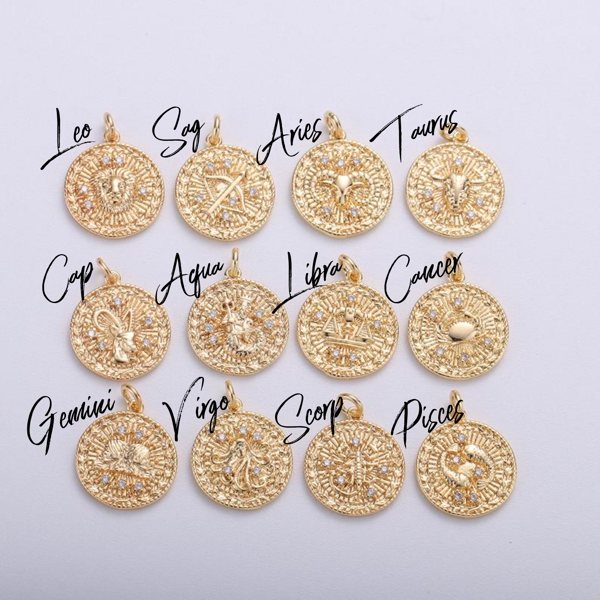 Gold filled 2025 zodiac necklace