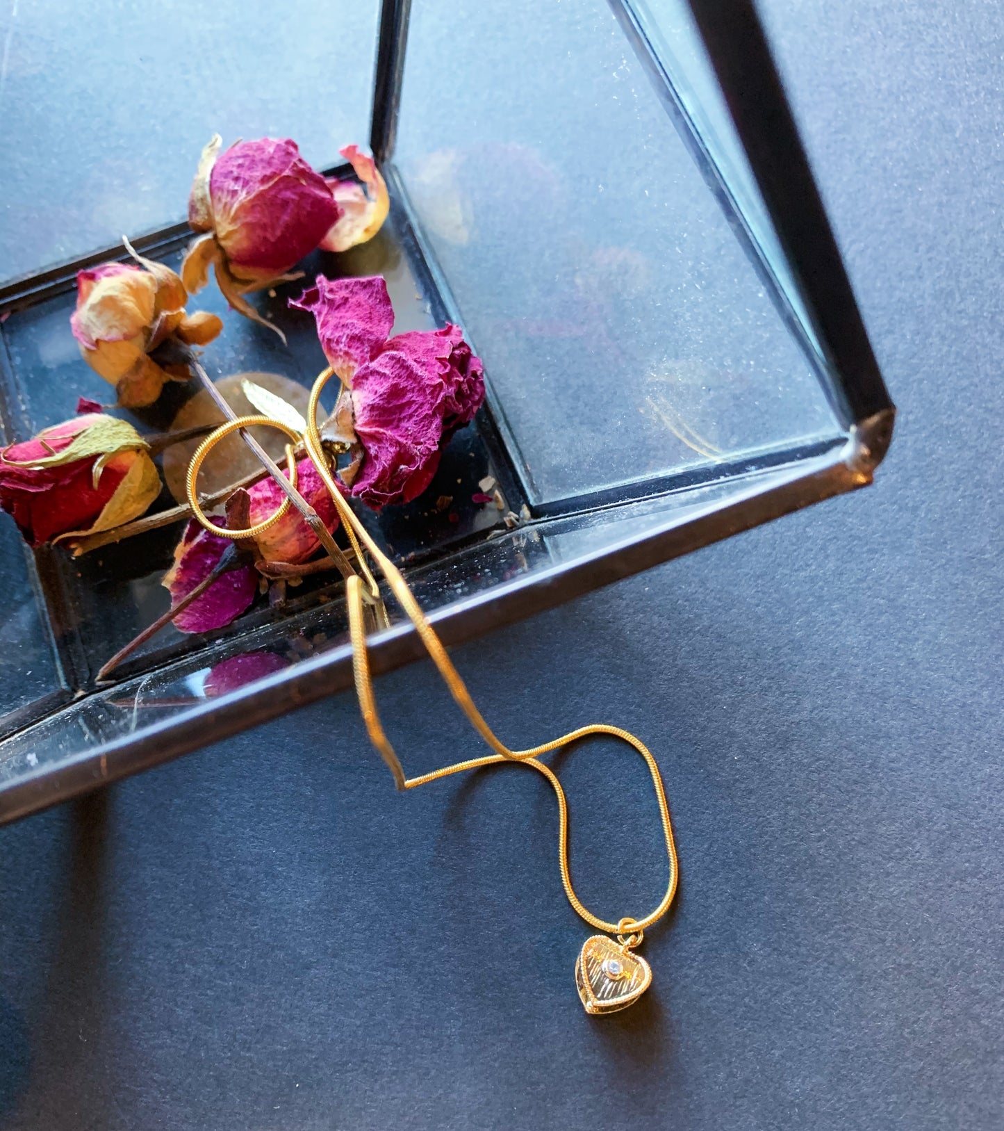 PETITE HEART GOLD FILLED NECKLACE