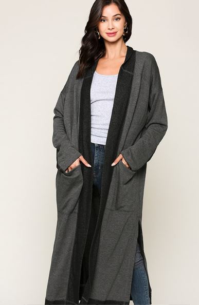 OUT AND ABOUT MAXI CARDIGAN