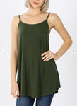 STRAIGHT UP SOLID CAMI GREEN