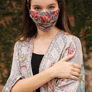 MARIA EMBROIDERED FACE MASK