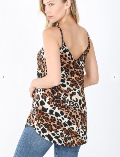 STRAIGHT UP LEOPARD CAMI