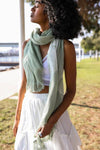 TIE DYE SCARF GREEN