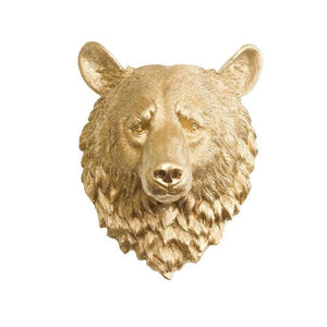 Wall Charmers - The Kodiak Large Bear Head Faux Taxidermy Single Color