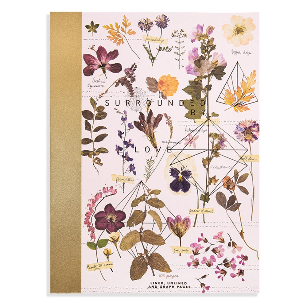 Clothbound Notebook "Love Garden"