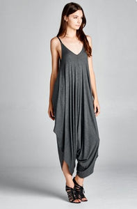 KIMMIE SOLID JUMPSUIT CHARCOAL