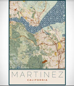 MARTINEZ MAP PRINTS- MEDIUM