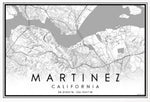MARTINEZ MAP PRINTS- SMALL