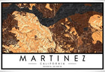 MARTINEZ MAP PRINTS- SMALL
