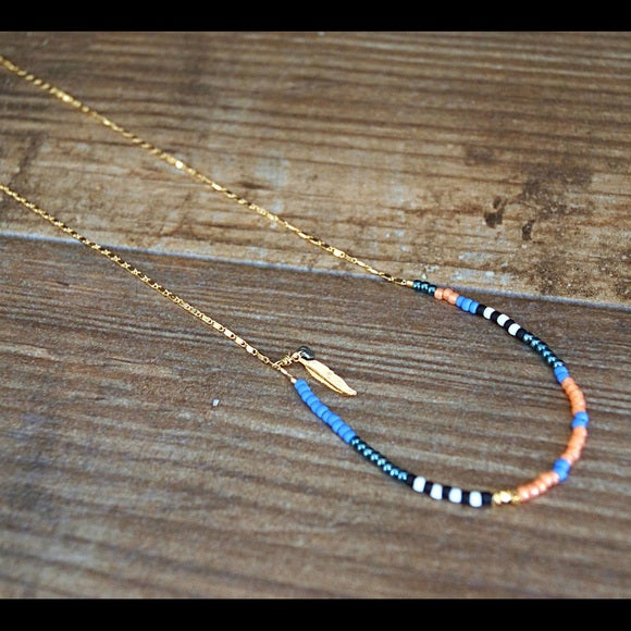 GOLD BEADED PYRITE NECKLACES