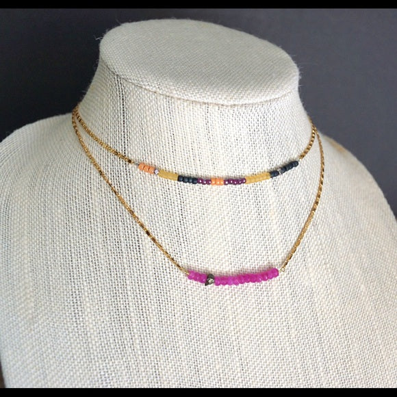 BEADED CHOKER NECKLACE