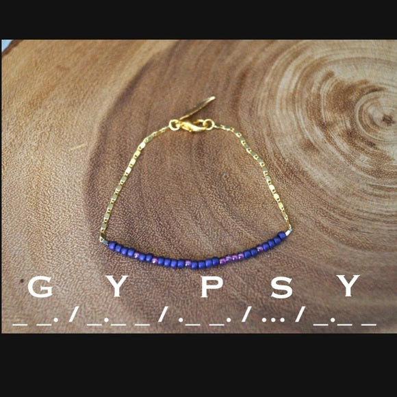 MORSE CODE BRACELET "GYPSY"