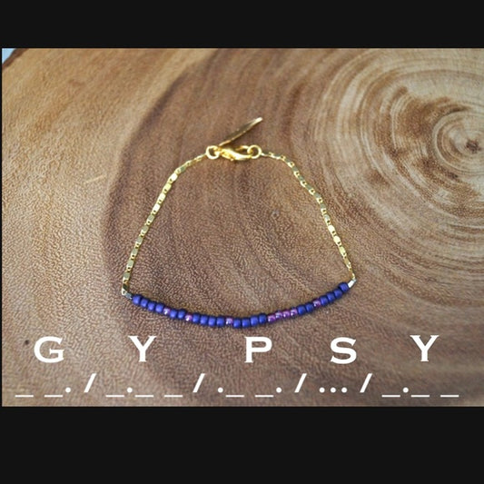 MORSE CODE BRACELET "GYPSY"