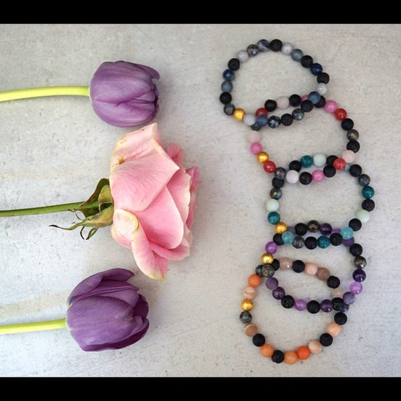 GEMSTONE DIFFUSER BRACELETS