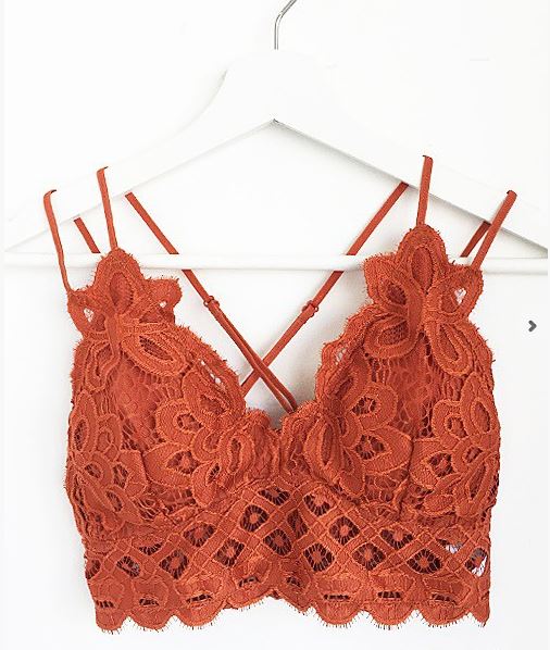 AXEL LACE BRALETTE RUST